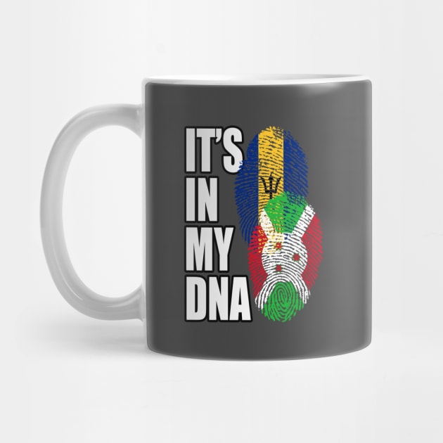 Burundian And Barbadian Mix Heritage DNA Flag by Just Rep It!!